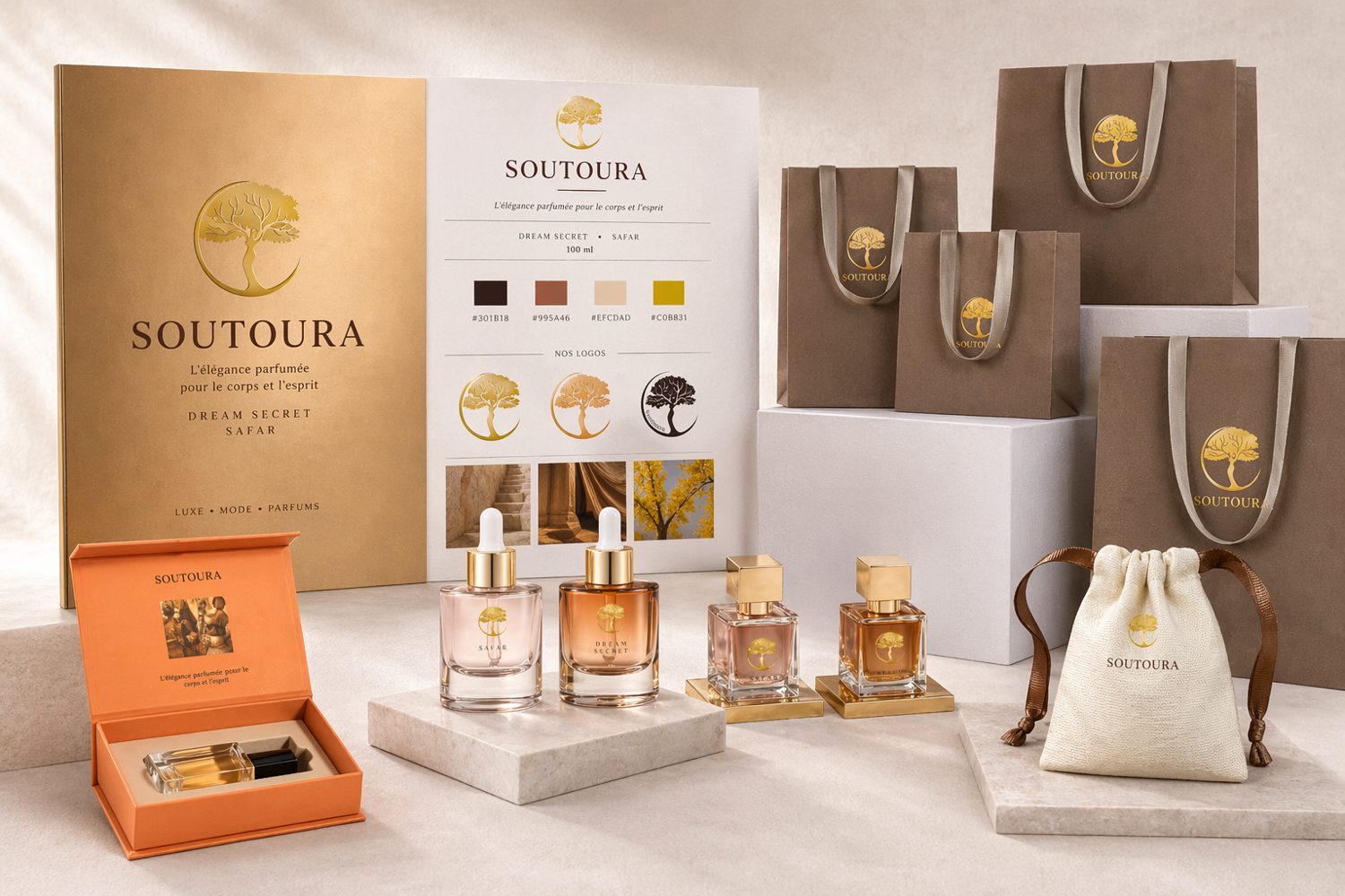 Soutoura — packaging et identité visuelle